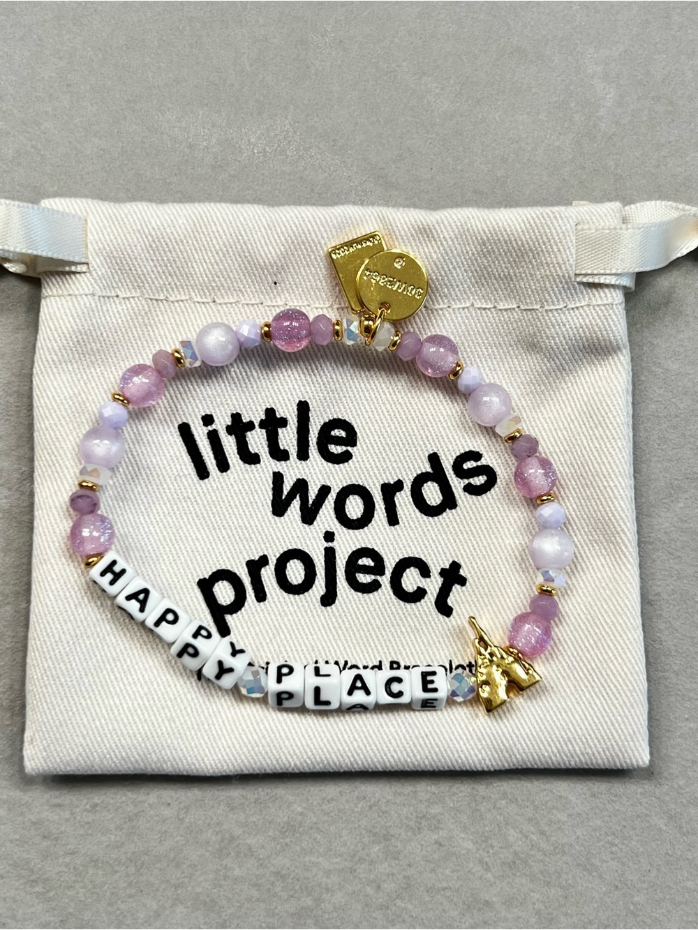 Little Words Project 'Happy Place' Disney Beaded Bracelet